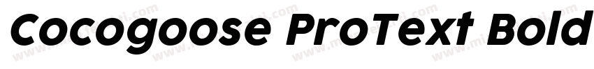 Cocogoose ProText Bold字体转换